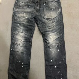 Brand new True Religion Men's Splatter Balmain style dark blue never been worn.